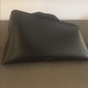 The Attico Black Toiletry Bag Smooth Minimalist Design